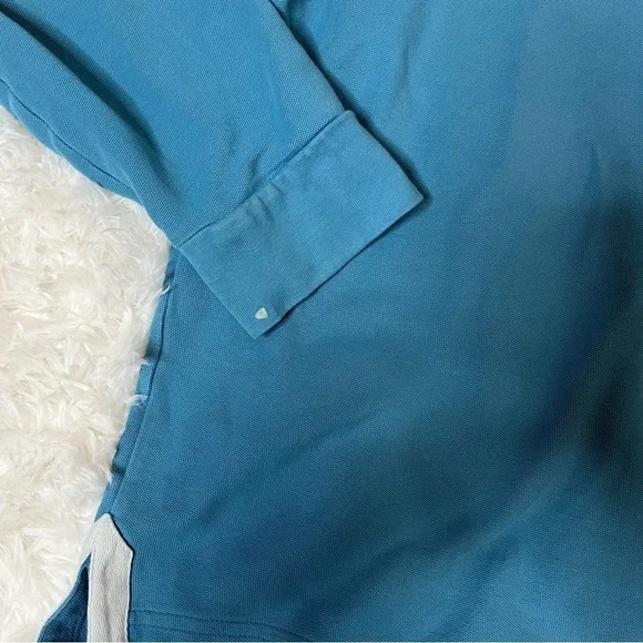 PSYCHO BUNNY Logo Patch Long-Sleeve Cotton Polo L - Picture 2 of 6